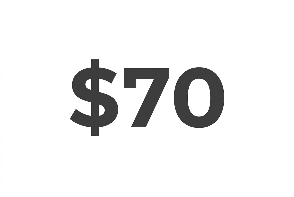 $70