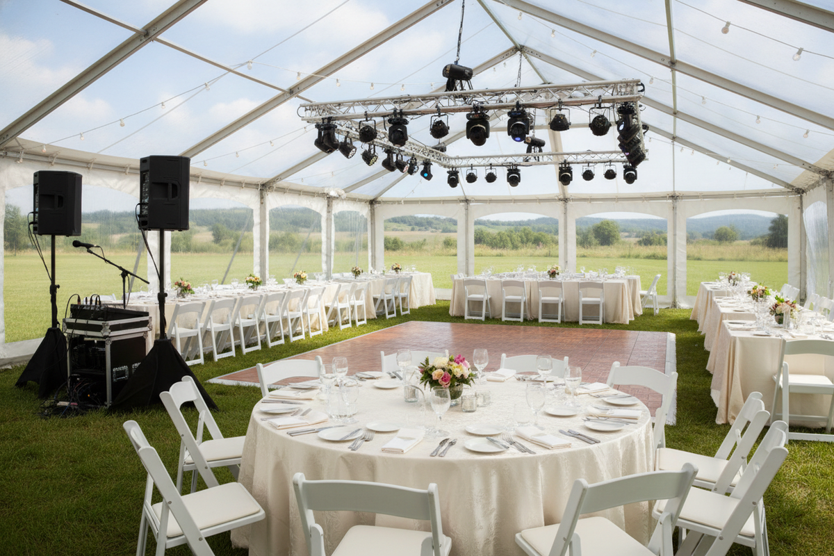 Complete party and equipment rentals for any event. Tables, chairs, tents, sound systems, and more. Quality gear, affordable rates. Reserve your rental!