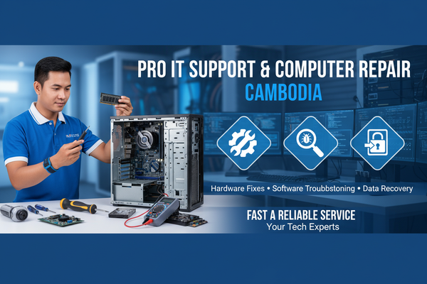 IT & Computer Repair បច្ចេកវិទ្យាព័ត៌មាន និងការជួសជុលកុំព្យូទ័រ