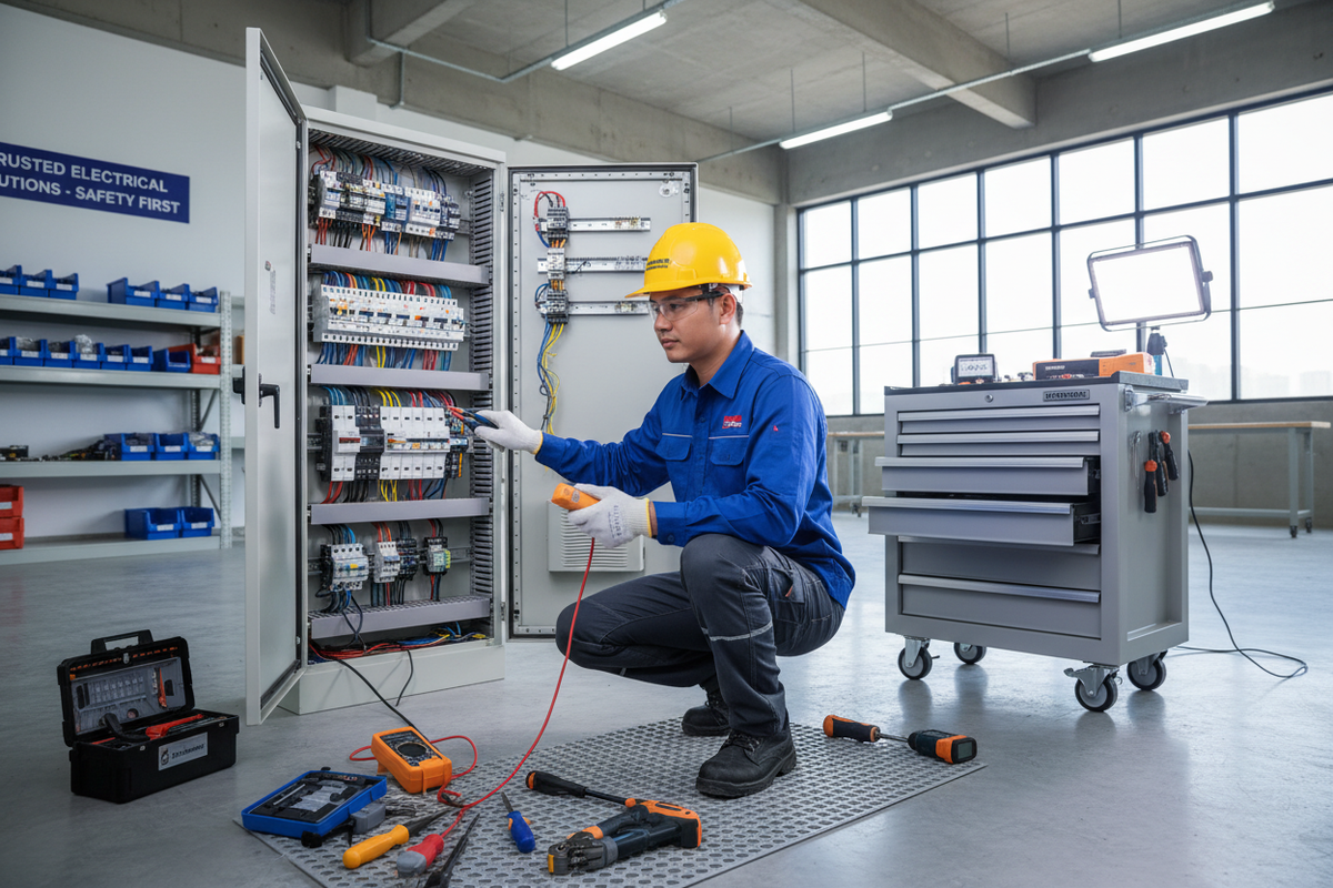 Licensed electricians for safe, reliable electrical services. Wiring, repairs, installations, emergency calls. Professional work, competitive rates. Call us now!