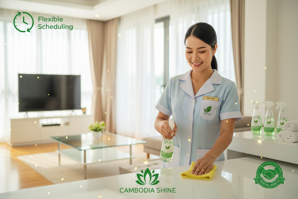 Cleaning Services (Maids) សេវាកម្មសម្អាត (អ្នកបម្រើតាមផ្ទះ)