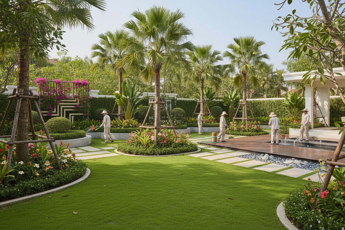 Professional landscaping and garden services to beautify your outdoor space. Design, planting, maintenance, lawn care. Transform your yard into paradise!