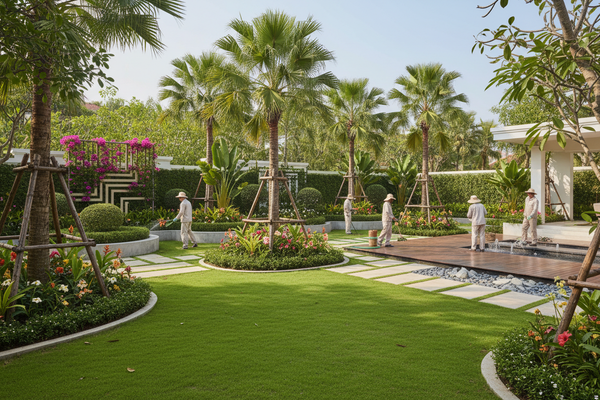 Landscaping & Gardeners ការរៀបចំសួនច្បារ និងអ្នកថែសួន