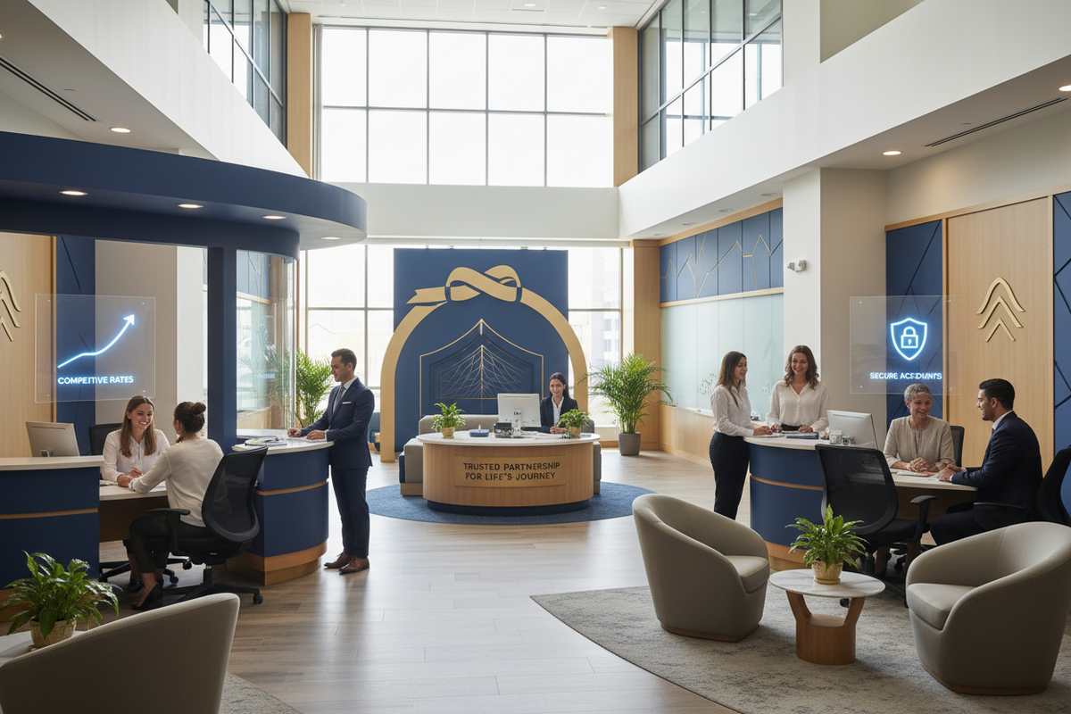 Trusted banking and financial services for your community. Competitive rates, personal service, secure accounts. Your financial partner for life's goals!