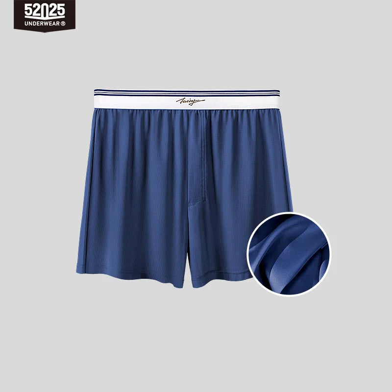 52025 Cooling Lounge Shorts – Double-Layer Design with 100% Mulberry Silk-Lined Pouch, Quick-Dry Comfort and Airflow Mesh