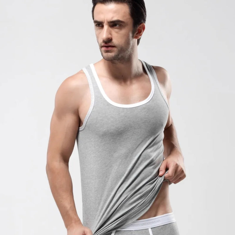 52025 Men's Cotton Modal Sleepwear Top – Ultra-Soft Breathable T-Shirt with Lightweight Comfort, Relaxed Feel and Modern Fit