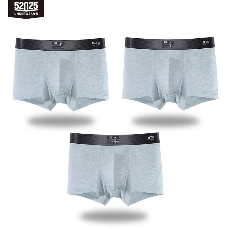 52025 Men's Premium Plant-Dyed Boxers – Soft Viscose Comfort with U-Shaped Pouch and Natural Skin-Friendly Feel