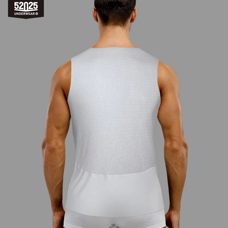 52025 Men’s MicroModal Sleeveless Shirt – Soft, Breathable, and Lightweight Tank Top. Slim-Fit Vest for Superior Comfort