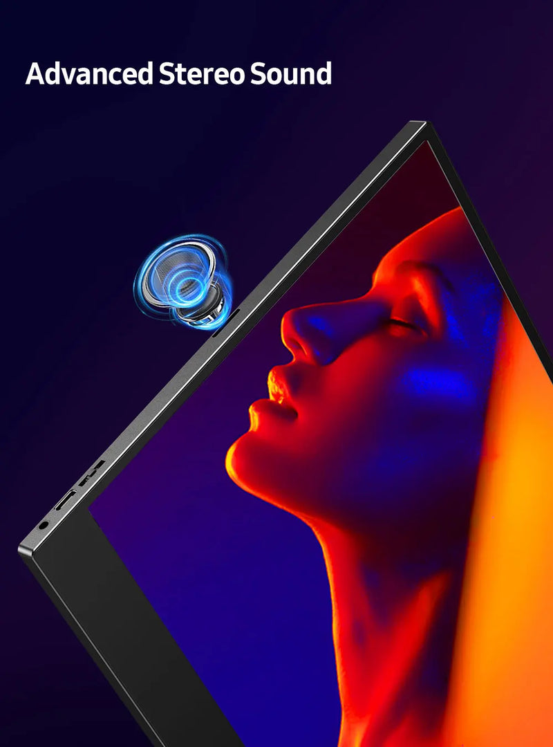 UPERFECT 15.6" Touchscreen Portable Monitor USB-C External Screen 1920*1080 FHD Computer Laptop Display With Dual Type-C Mini HD
