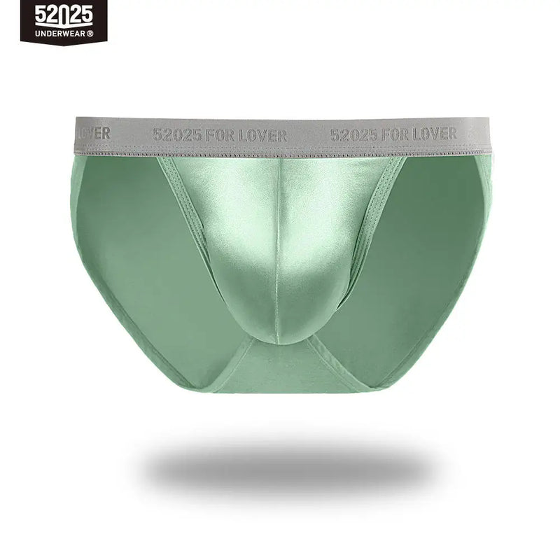 52025 Men's High-Cut MicroModal Briefs – 100% Mulberry Silk Pouch, Body-Hugging Fit and Luxurious Second-Skin Comfort