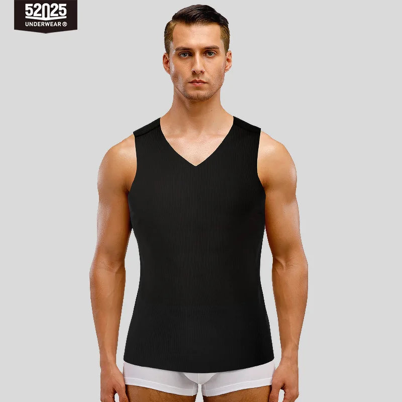 52025 Men’s MicroModal Sleeveless Shirt – Soft, Breathable, and Lightweight Tank Top. Slim-Fit Vest for Superior Comfort