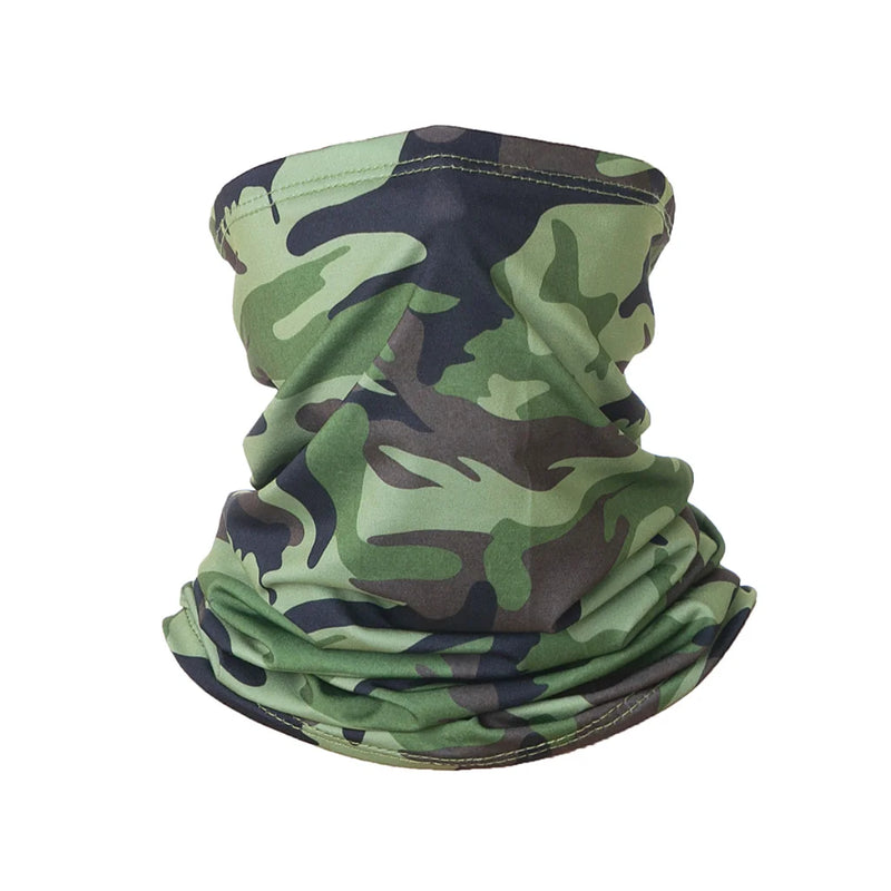 Summer UV Protection Cycling Face Mask Men Women Outdoor Sports Ice Silk Neck Warmer Scarf Breathable Hiking Fishing Face Cover