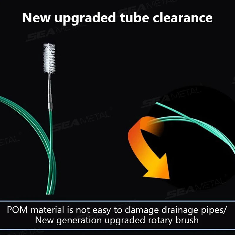 SEAMETAL 3m/5m Car Drain Dredge Cleaning Brush Auto Sunroof Drain Hole Clog Brush Long Hoses Cleaning Tool Drain Pipe Cleaner