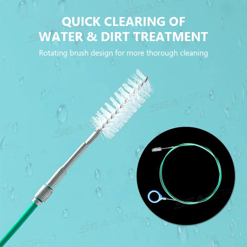 SEAMETAL 3m/5m Car Drain Dredge Cleaning Brush Auto Sunroof Drain Hole Clog Brush Long Hoses Cleaning Tool Drain Pipe Cleaner