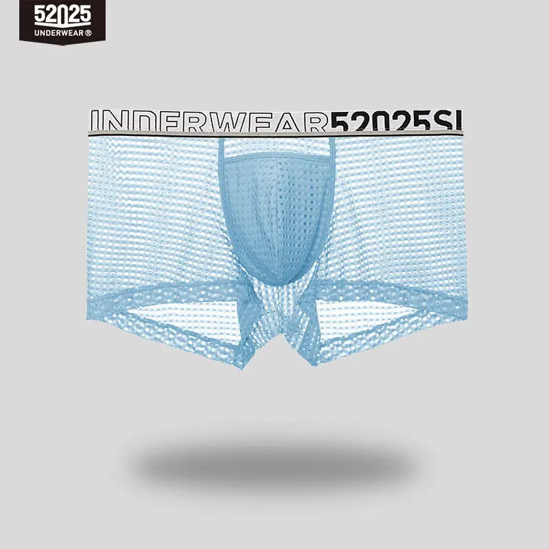 52025 Men's Cooling Mesh Premium Boxers – U+ Anatomical Pouch, Lightweight Airflow and Ultra-Breathable Comfort