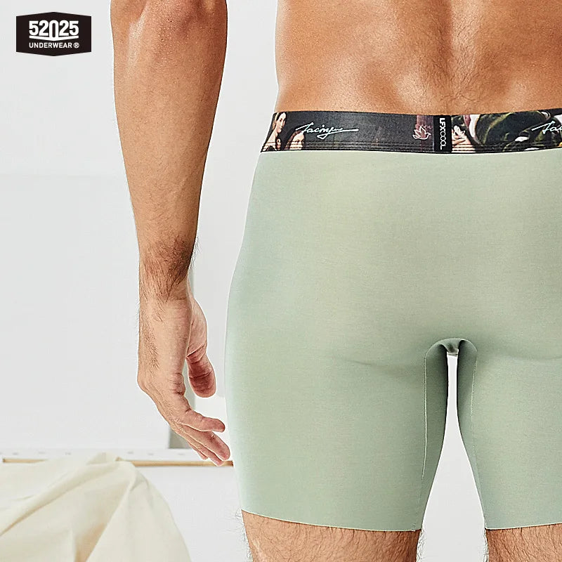 52025 Luxury Modal Boxer Briefs 8" – Double-Faced Fabric with Buttery-Soft Comfort, 3D Pouch, Sculpted Fit and Second-Skin Feel