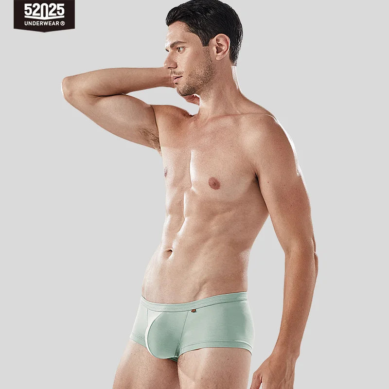 52025 Men's Large Pouch Modal Boxers – Silky-Soft Breathable Underwear with Enhanced Comfort, Support and Extra Space