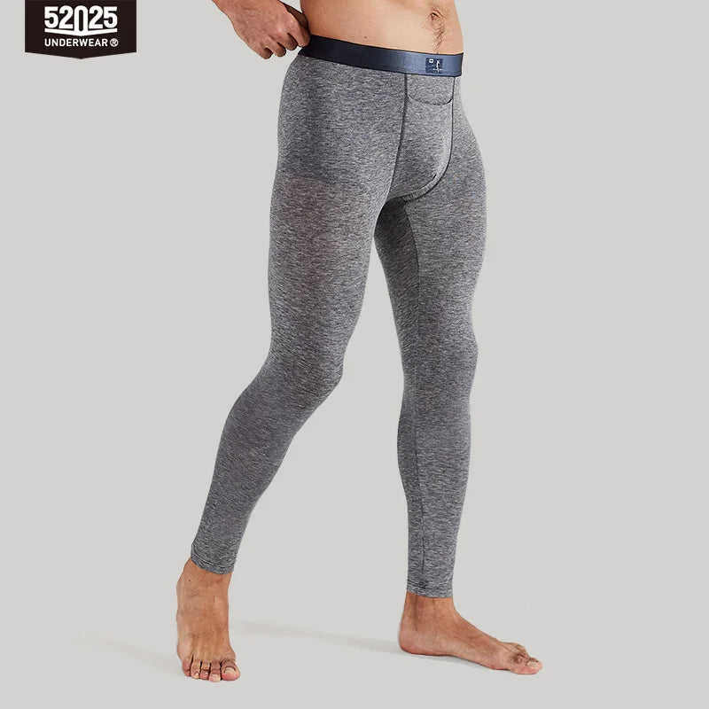 52025 Men's Thermal Leggings – Soft MicroModal with Merino Wool & Silk. Lightweight, Breathable, and Luxuriously Comfortable