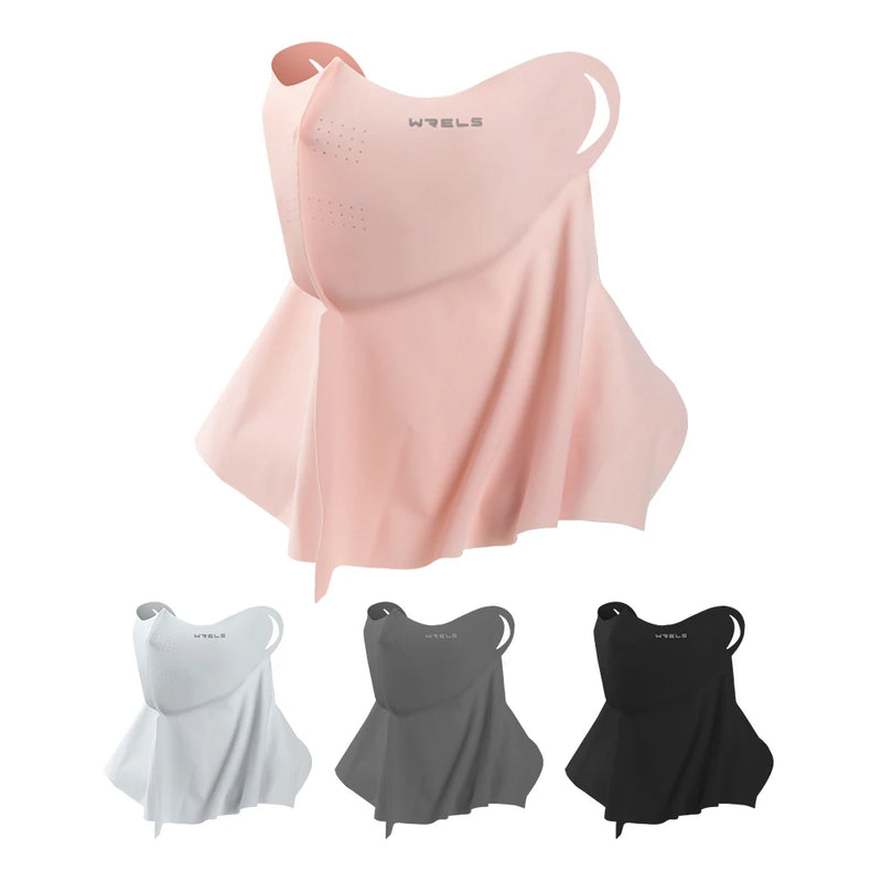 WRELS UV Sun Protection Face Mask Breathable UV Protection Traceless Face Protection Sun Mask Face Cover with Ear Loops Scarf