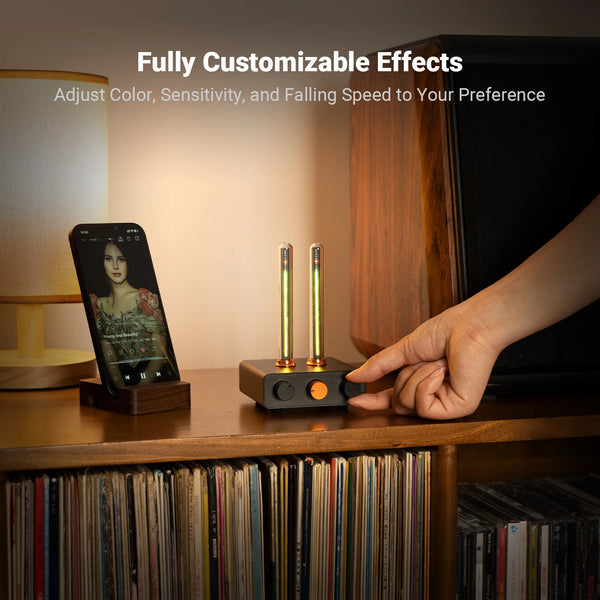 Fosi Audio AH-01A Visualizer ភ្លើង LED ភ្លេងចង្វាក់ Ambient សម្រាប់កុំព្យូទ័រលើតុ RGB សម្រាប់ម៉ូនីទ័រកុំព្យូទ័រ អំណោយឆ្នាំថ្មី