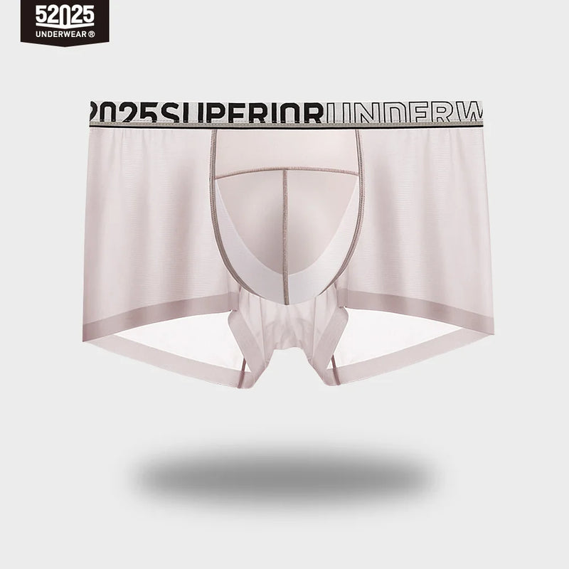 52025 Men's Cooling Boxers – Moon-Form Mesh Dual Pouch with Lightweight Comfort, Dynamic Stretch and Quick-Dry Performance