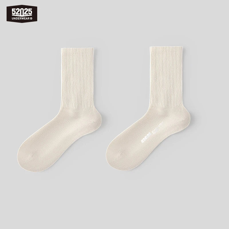 52025 Men's 100% Australian Merino Wool Socks – Soft Breathable Thermal Crew Socks, Natural Warmth & Everyday Comfort