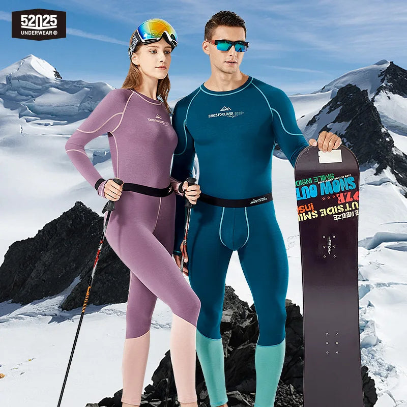 52025 Warm Outdoors Thermal Underwear for Men & Women – Thermal Set with Dralon Fiber, Soft Fleece, and Thumbhole Sleeves