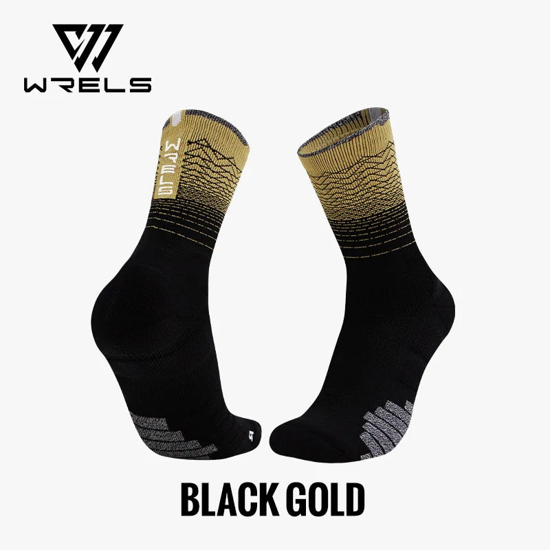 WRELS 1/2/3 Pairs Athletic Socks Cushioned Moisture Wicking Running Socks Men Women Arch Support Seamless Breathable Train Socks
