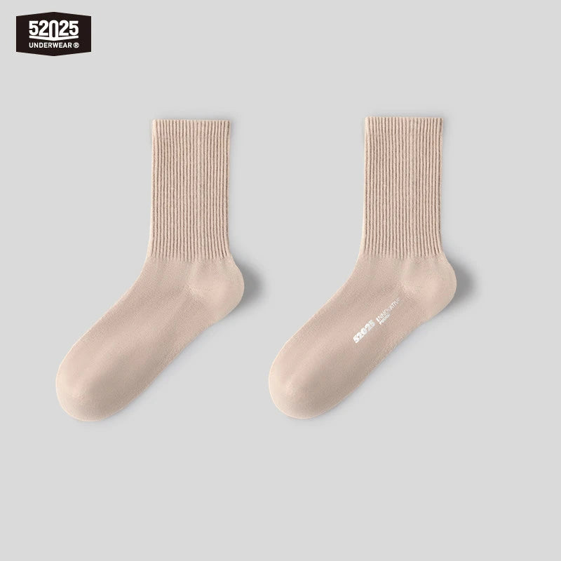 52025 Men's 100% Australian Merino Wool Socks – Soft Breathable Thermal Crew Socks, Natural Warmth & Everyday Comfort