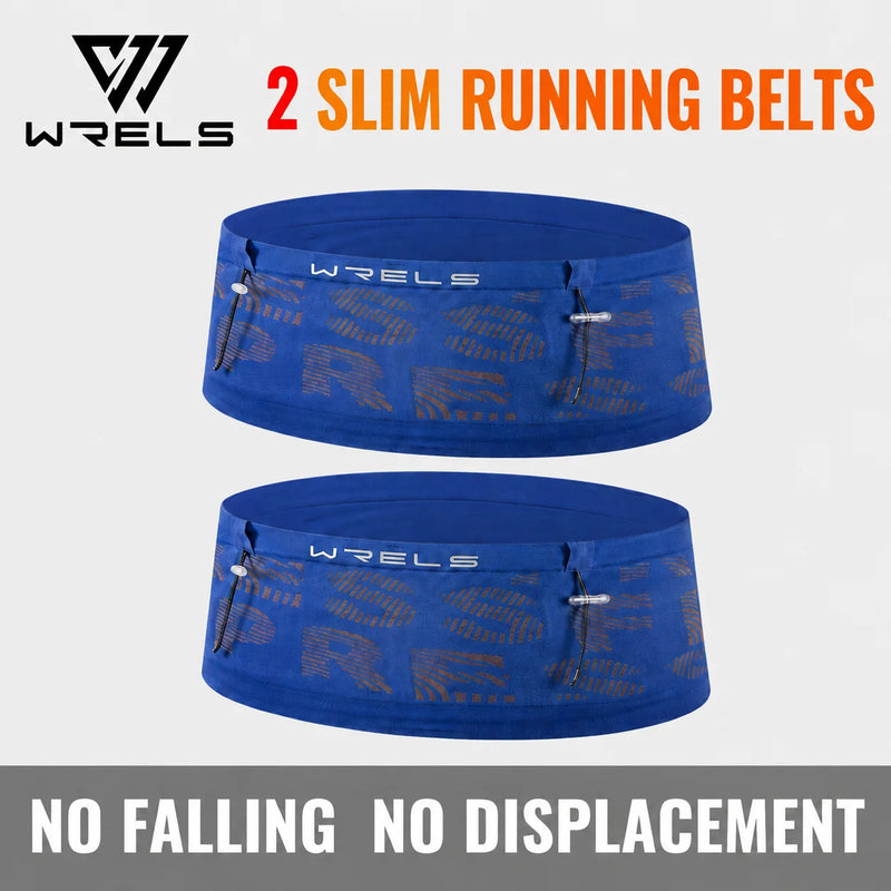 WRELS Hiking Waist Bag Anti-Slip Storage Pack Breathable Adjustable Marathon Men Women Elasticity Sports Running Waist Pocket