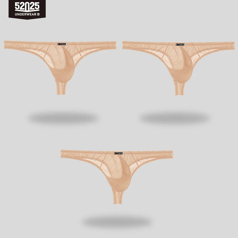 52025 Ultra-Thin Semi-Transparent Men’s Briefs – Feather-Light Sexy Mini-Briefs with 3D Pouch and Sensual Body-Hugging Fit
