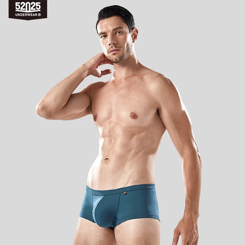 52025 Men's Large Pouch Modal Boxers – Silky-Soft Breathable Underwear with Enhanced Comfort, Support and Extra Space