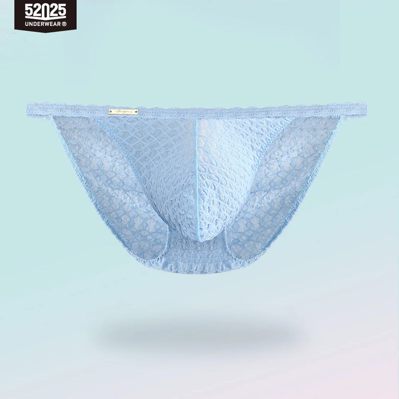 52025 Men’s Fashion Jacquard Briefs - Romantic High-Cut Briefs with Soft, Ultra-Fine Texture. Original Sexy Briefs