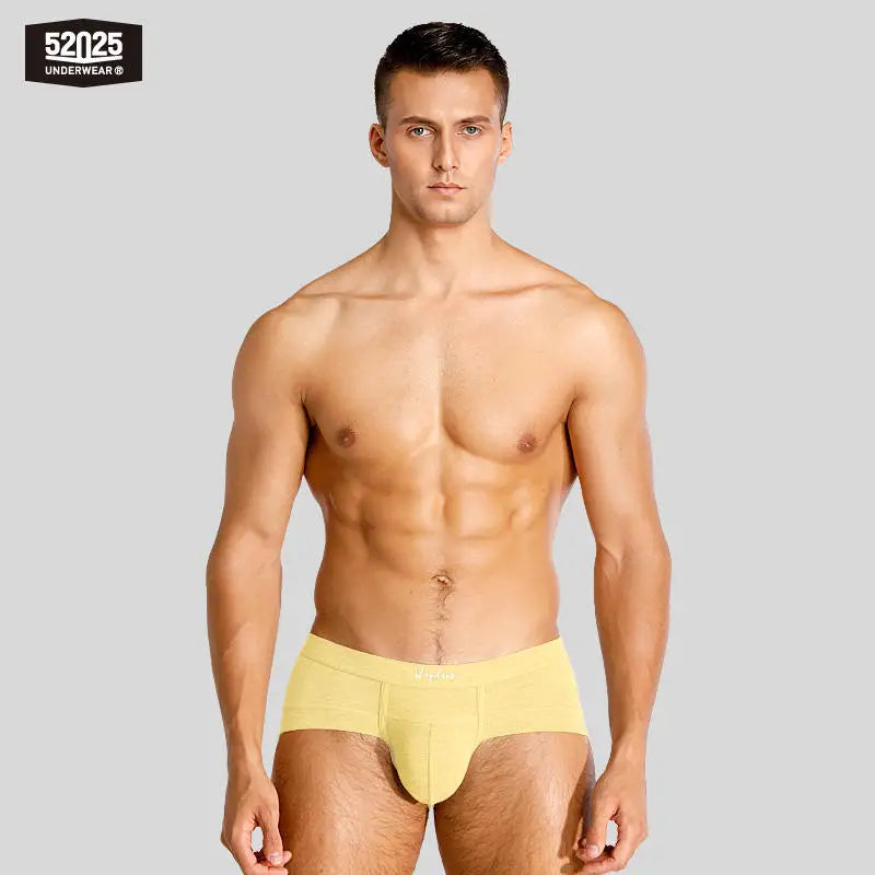 52025 Men’s Eco-Friendly Underwear – Silky Modal Breathable Briefs, Plant-Dyed, Comfortable and Sexy Men’s Slips Luxurious Brief