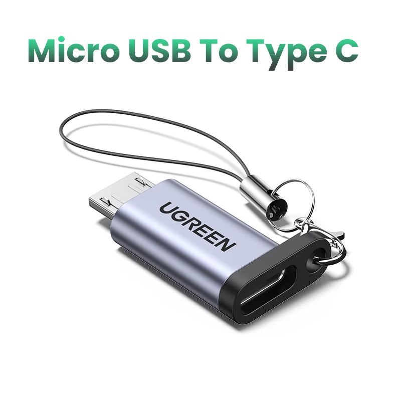 Ugreen USB Type-C Adapter Type C To Micro USB Female To Male Converters For Xiaomi Samsung Charger Data Cable USBC USB C Adapter