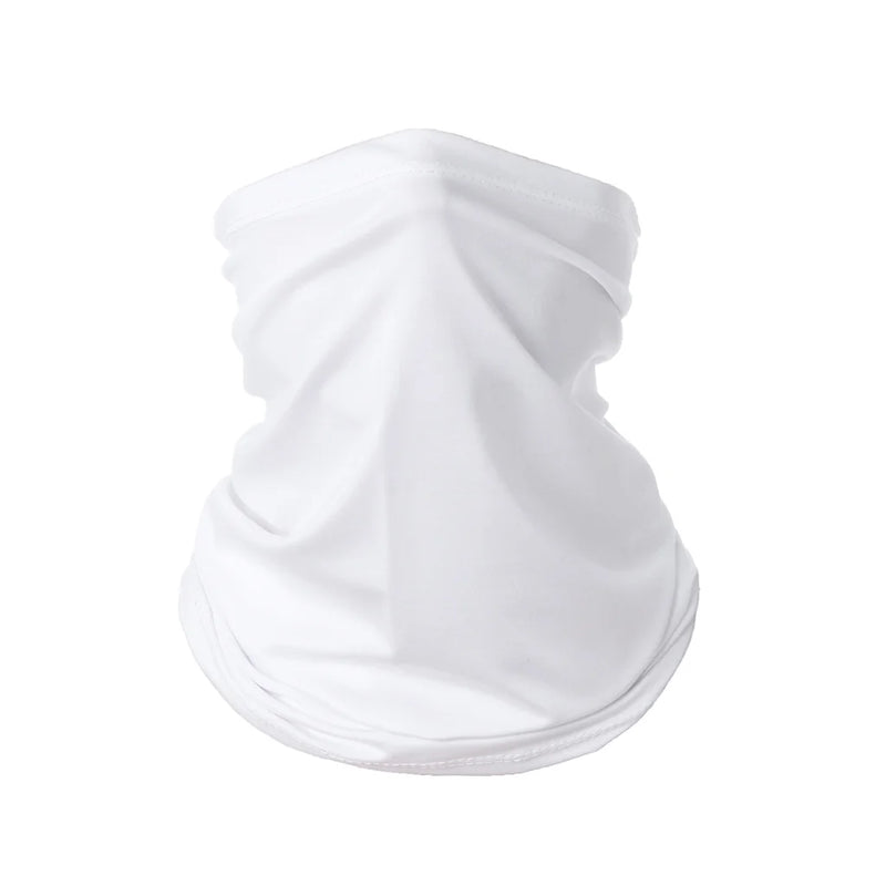 Summer UV Protection Cycling Face Mask Men Women Outdoor Sports Ice Silk Neck Warmer Scarf Breathable Hiking Fishing Face Cover