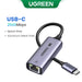 UGREEN USB C Ethernet Adapter 1000/100Mbps USB Lan RJ45 Thunderbolt 3 for Laptop Macbook Samsung iPad USB Ethernet Network Card USB-C 2500Mbps CHINA