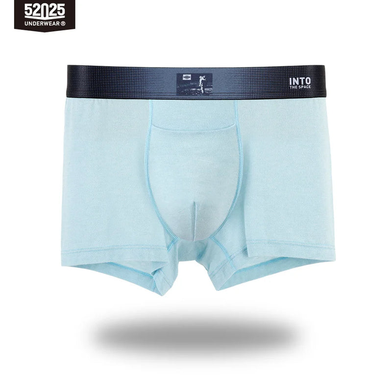 52025 Men's Luxe MicroModal Merino Boxers – Silk-Lined Pouch, Body-Hugging Fit and Temperature-Regulating Comfort