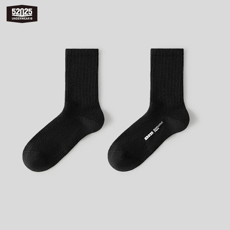 52025 Men's 100% Australian Merino Wool Socks – Soft Breathable Thermal Crew Socks, Natural Warmth & Everyday Comfort