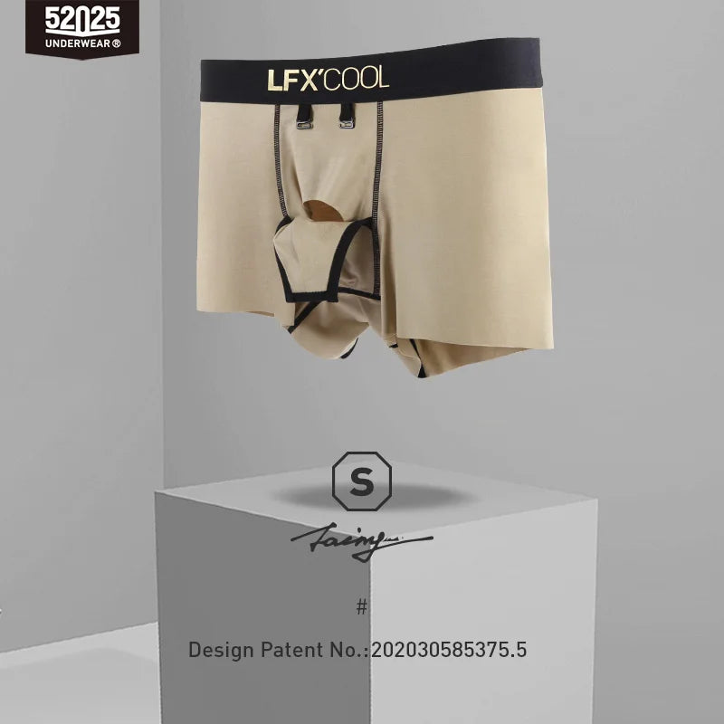 52025 Men's Luxe Modal Boxers – Patented Double-Strap Open-Fly, Ultra-Soft Eco-Modal, Premium Comfort, Stylish Luxury Underwear