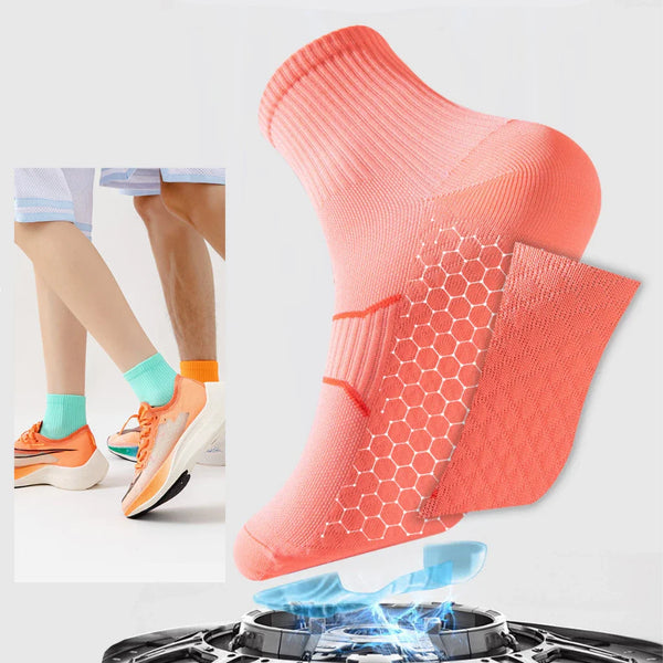 WRELS Professional Marathon Running Fitness Short Socks Women Men Sweat-absorbent Anti-friction Breathable Men's Athletic Socks