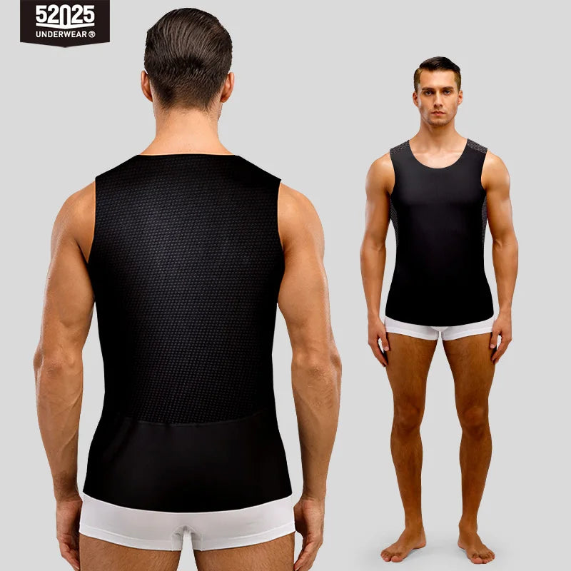 52025 Men’s MicroModal Sleeveless Shirt – Soft, Breathable, and Lightweight Tank Top. Slim-Fit Vest for Superior Comfort
