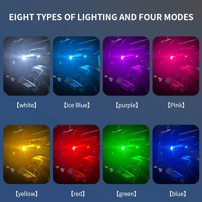 SEAMETAL Wireless Light Aircraft Airplane Helicopter Warning Lights RGB Led Aircraft Strobe Lights Car Motorcycle LED Lights