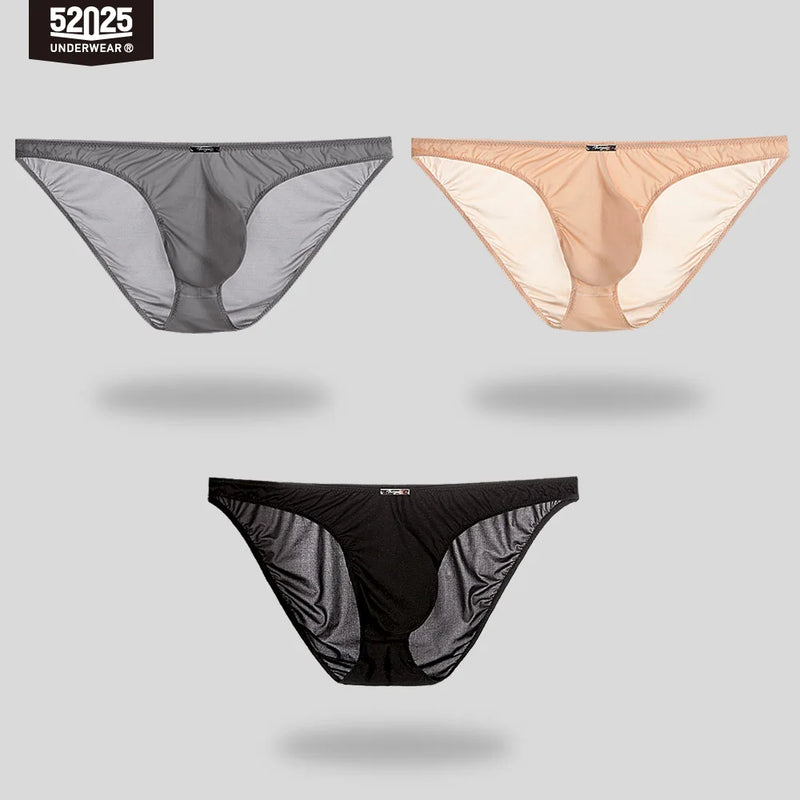 52025 Ultra-Thin Semi-Transparent Men’s Briefs – Feather-Light Sexy Mini-Briefs with 3D Pouch and Sensual Body-Hugging Fit