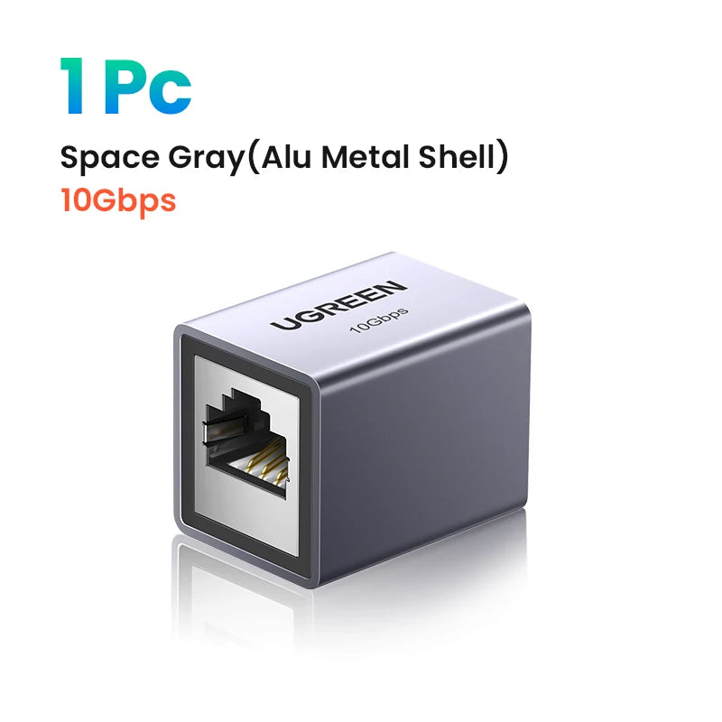 UGREEN 10Gbps RJ45 Connector Network Ethernet Extender PoE for Cat8/7/6A/6/5 Ethernet Cable Adapter Gigabit Female to Female
