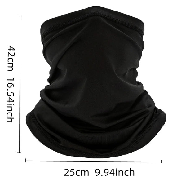 Summer UV Protection Cycling Face Mask Men Women Outdoor Sports Ice Silk Neck Warmer Scarf Breathable Hiking Fishing Face Cover