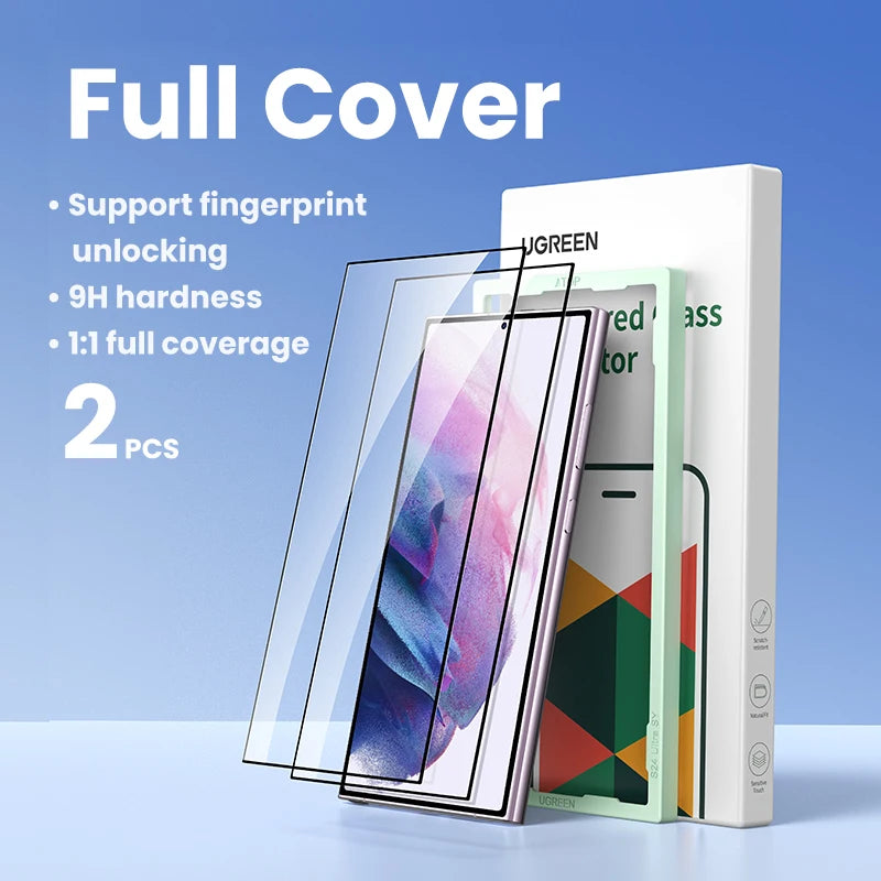UGREEN for Samsung Galaxy S24 Ultra Glass Screen Protector Film for Samsung S24 S25 Ultra Protective Film HD Protectors