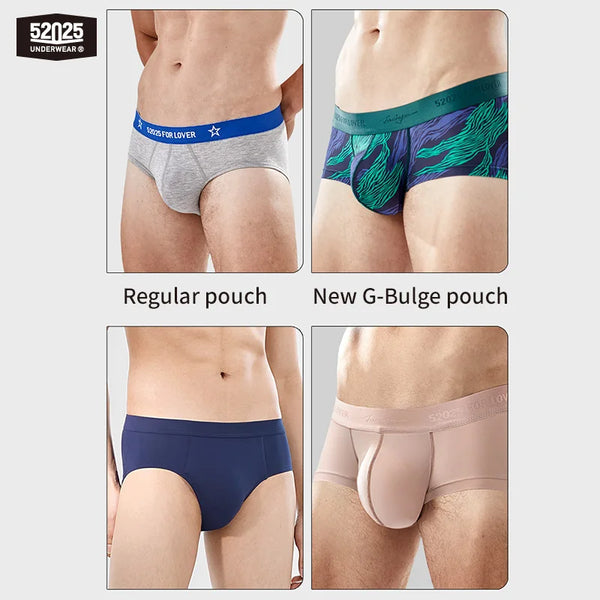 52025 Men's Big Pouch Trunks, Briefs & Thongs – Soft, Cooling, and Supportive. Silky-Smooth for All-Day Comfort & Confidence