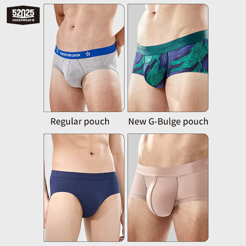 52025 Men's Big Pouch Trunks, Briefs & Thongs – Soft, Cooling, and Supportive. Silky-Smooth for All-Day Comfort & Confidence