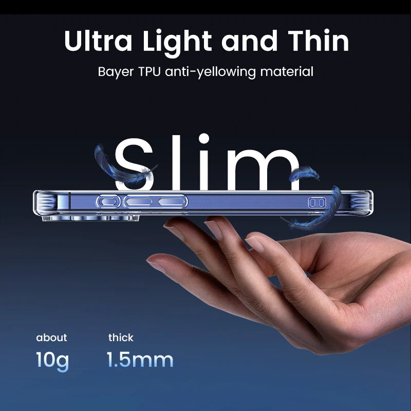 UGREEN Case for iPhone 18 17 16 Pro Max Shockproof Clear Case Transparent Cover for iPhone 15 Pro 16 Phone Protective Case